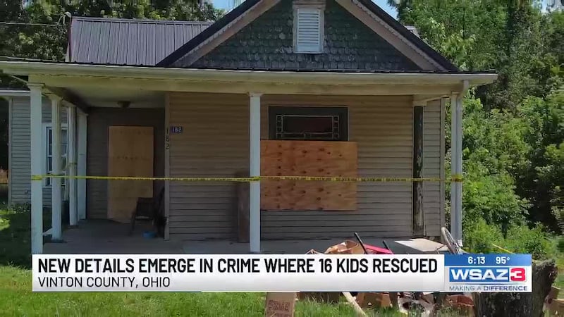 New details have emerged in a crime where 16 kids were rescued in Vinton County, Ohio.