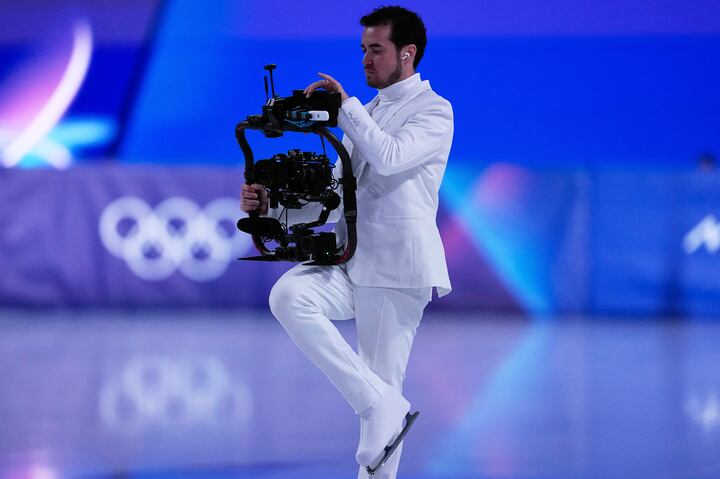 Backwards R U The cameraman who skates backward to capture Olympic triumph and defeat