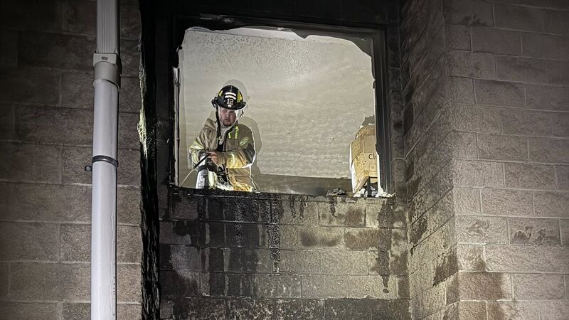 The Marjorie Gardens Apartment complex in Morgantown caught fire Wednesday around 5:20 p.m.,...