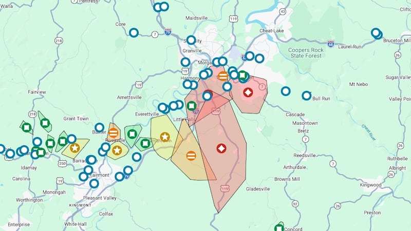Severe storms cause multi-county power outages
