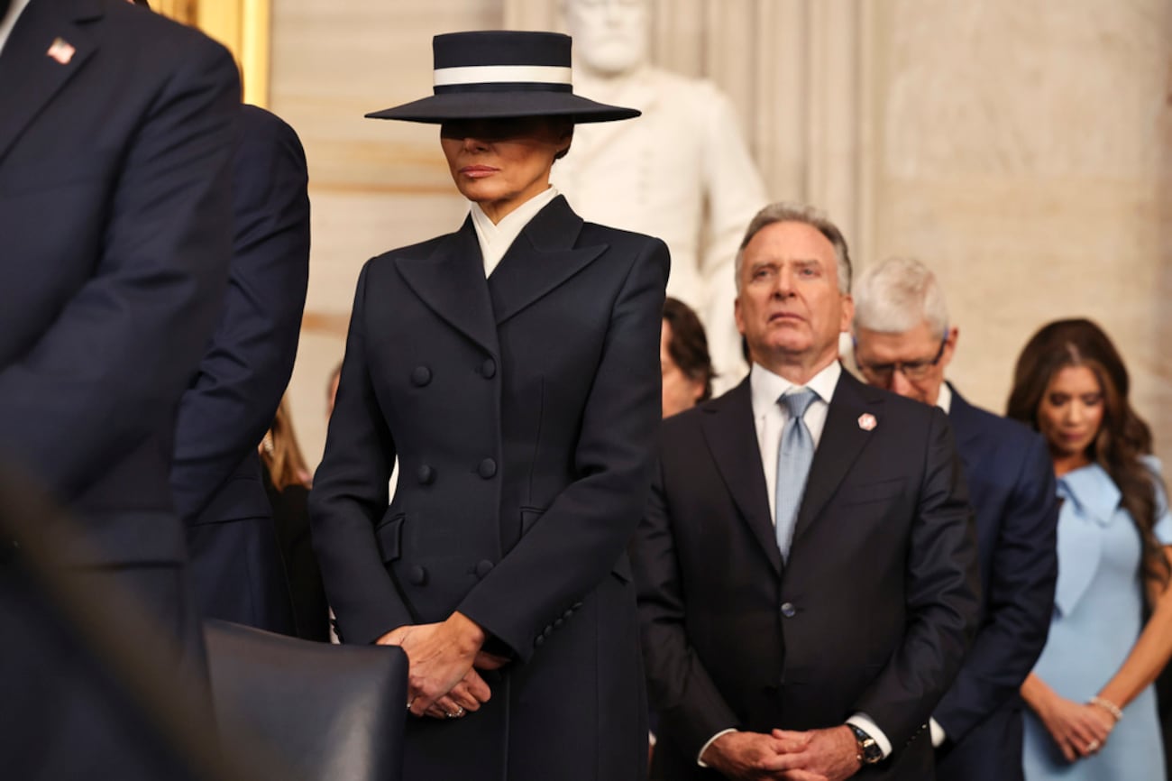 First Lady Melania Trump opts for shielded look on Inauguration Day