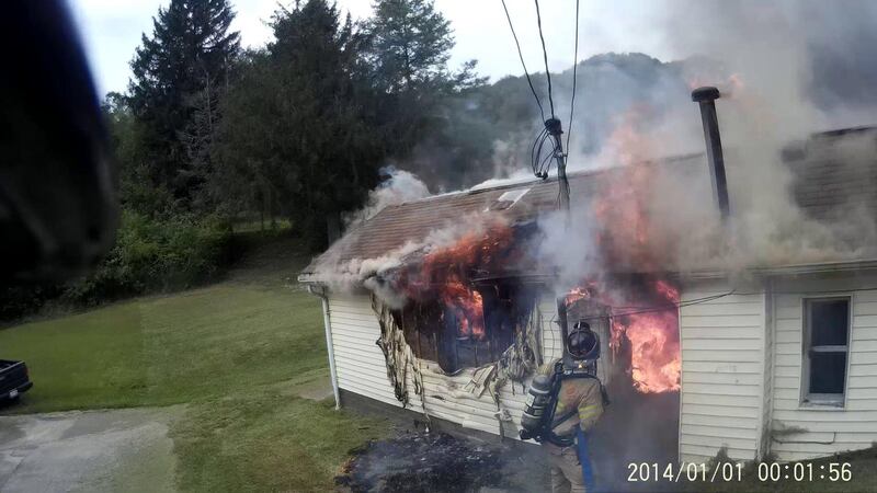 A fire destroyed a home Saturday in Harrison County (Photo: Nutter Fort Volunteer Fire...