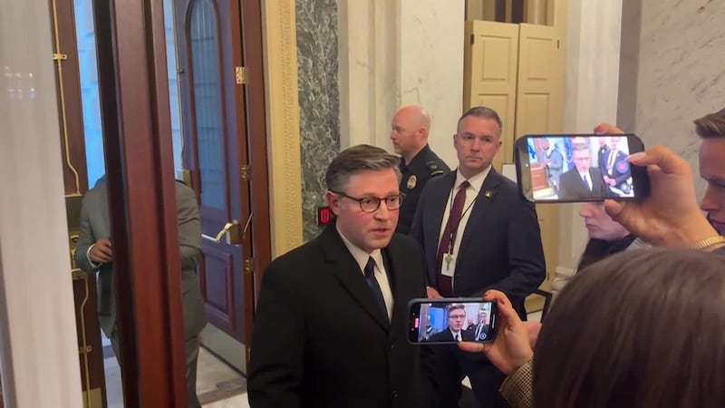 Speaker Johnson says he doesn't think "we need to be playing games with government funding."...