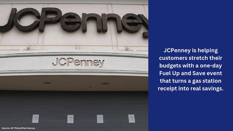 JCPenney turns gas receipts into savings for families ahead of Fourth of July weekend....