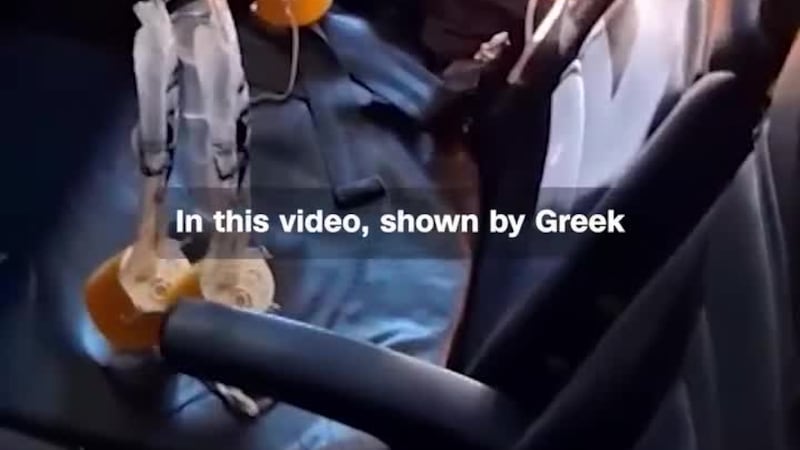 A passenger was sucked out of an airplane ‘to his shoulders' on a flight from Greece." (CNN,...
